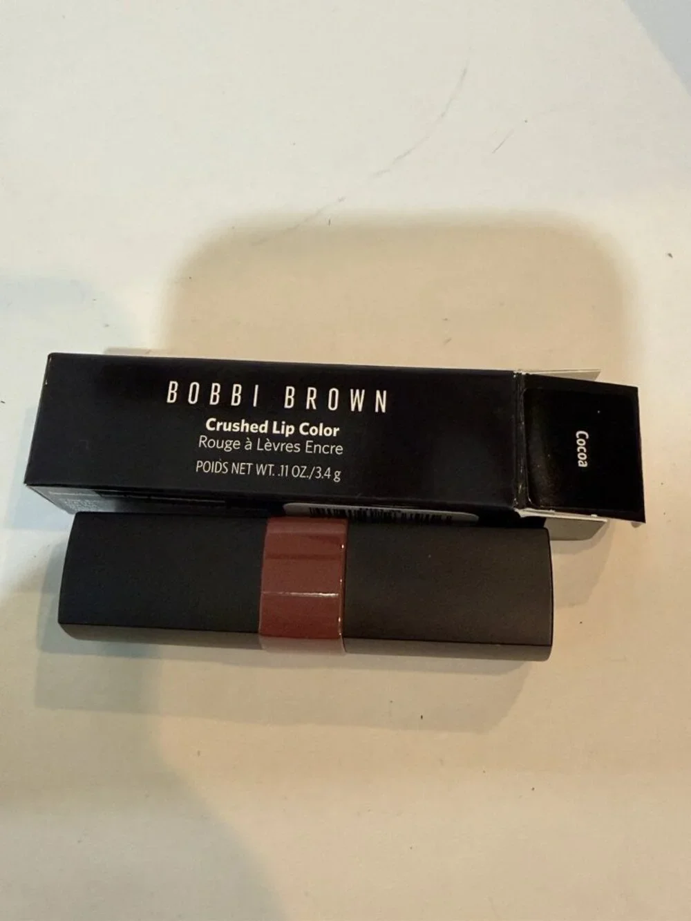 Bobbi Brown Crushed Lip Color Lipstick COCOA - Full Size 0.11 Oz. / 3.4 g